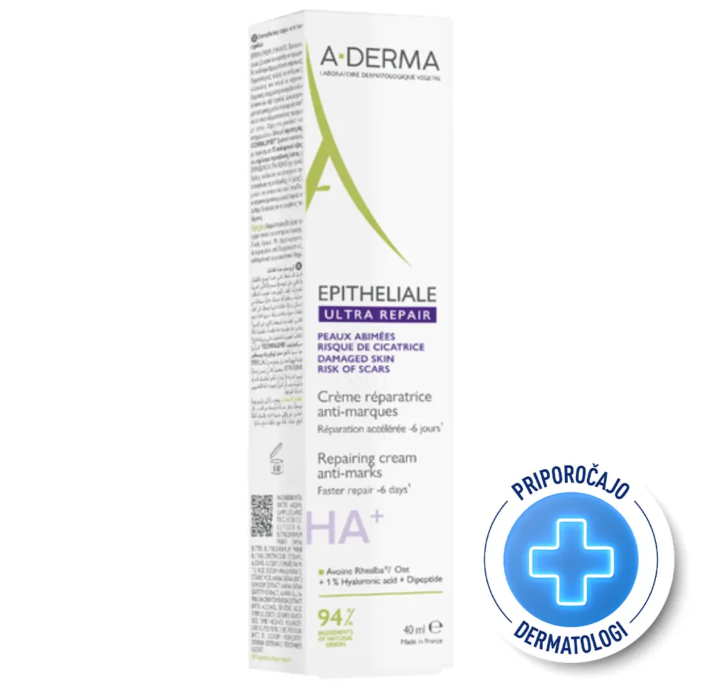 A-Derma Epithelial Ultra Repair, obnavljajoča krema proti sledem (40 ml)